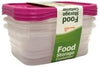 Food Storage Containers (Mini 1.3L, 6 Piece - 3 Lids, 3 Containers)