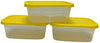 Food Storage Containers (Mini 1.3L, 6 Piece - 3 Lids, 3 Containers)