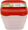 Food Storage Containers (Mini 1.3L, 6 Piece - 3 Lids, 3 Containers)