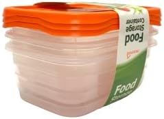 Food Storage Containers (Mini 1.3L, 6 Piece - 3 Lids, 3 Containers)