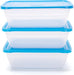 Food Storage Containers (Medium 3L, 6 Piece - 3 Lids, 3 Containers) - Mintra USA