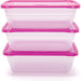 Food Storage Containers (Medium 3L, 6 Piece - 3 Lids, 3 Containers) - Mintra USA