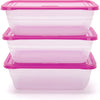 Food Storage Containers (Medium 3L, 6 Piece - 3 Lids, 3 Containers) - Mintra USA