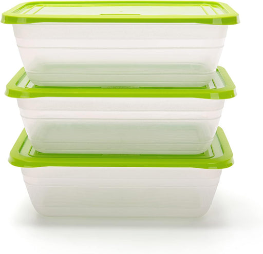 Food Storage Containers (Medium 3L, 6 Piece - 3 Lids, 3 Containers) - Mintra USA