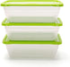 Food Storage Containers (Medium 3L, 6 Piece - 3 Lids, 3 Containers) - Mintra USA