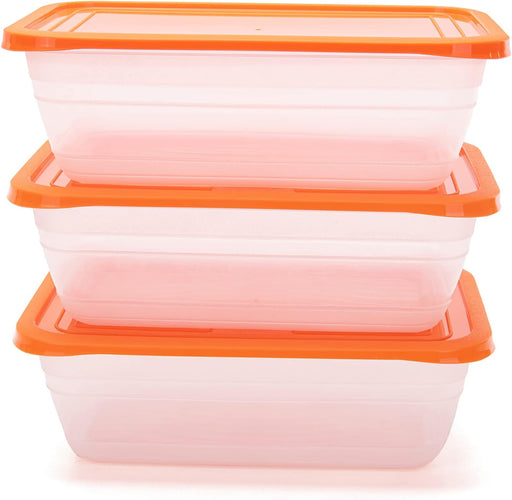 Food Storage Containers (Medium 3L, 6 Piece - 3 Lids, 3 Containers) - Mintra USA