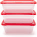 Food Storage Containers (Medium 3L, 6 Piece - 3 Lids, 3 Containers) - Mintra USA