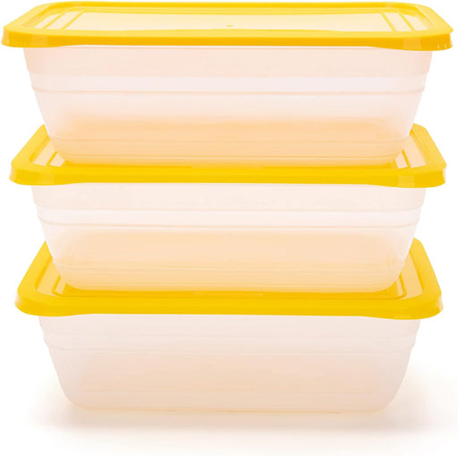 Food Storage Containers (Medium 3L, 6 Piece - 3 Lids, 3 Containers) - Mintra USA