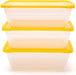 Food Storage Containers (Medium 3L, 6 Piece - 3 Lids, 3 Containers) - Mintra USA