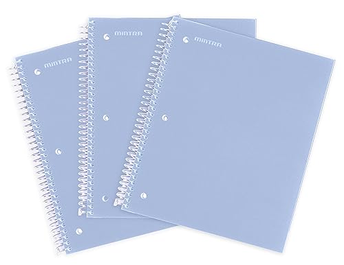 Spiral Durable Notebooks, 3 Pack (1 Subject, College Ruled)