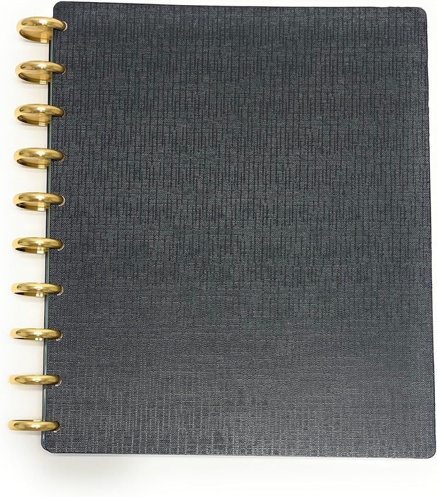 Talia Discbound Notebook with Gold Discs - Midsize - Mintra USA