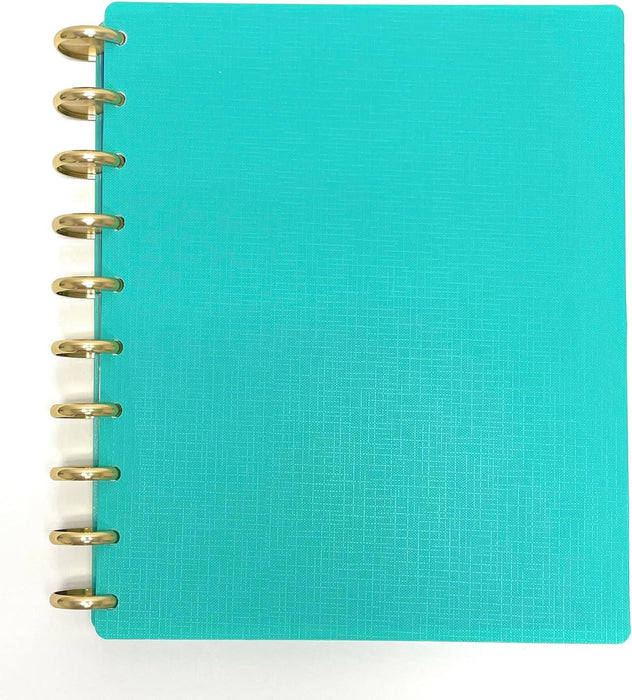 Talia Discbound Notebook with Gold Discs - Midsize - Mintra USA