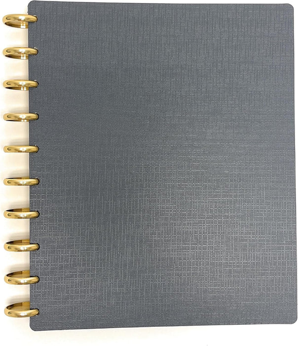 Talia Discbound Notebook with Gold Discs - Midsize - Mintra USA