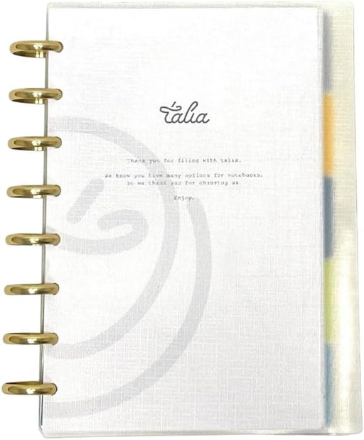Talia Discbound Notebook with Gold Discs - Junior - Mintra USA