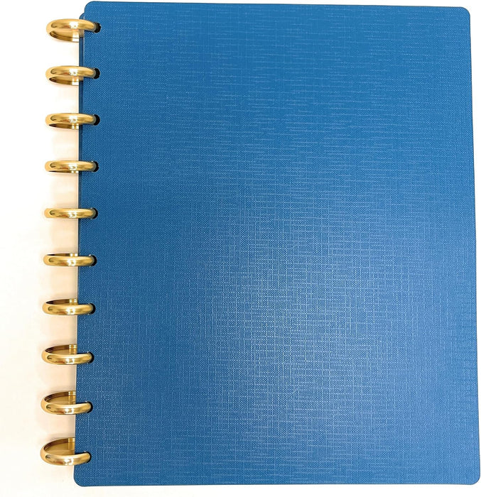 Talia Discbound Notebook with Gold Discs - Midsize - Mintra USA