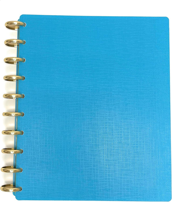 Talia Discbound Notebook with Gold Discs - Midsize - Mintra USA