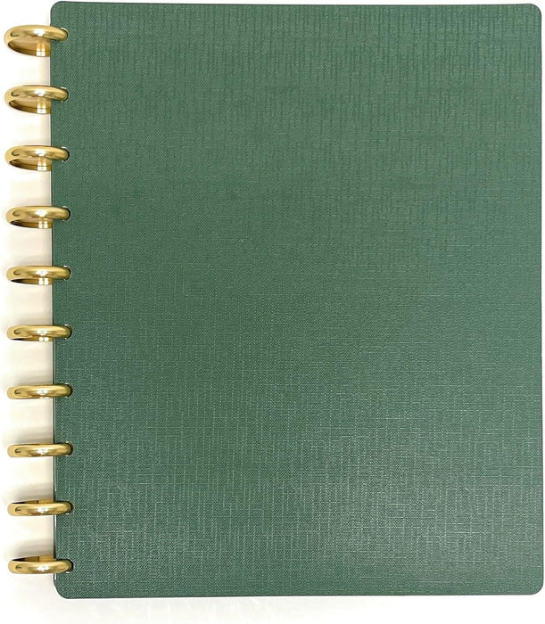 Talia Discbound Notebook with Gold Discs - Midsize - Mintra USA
