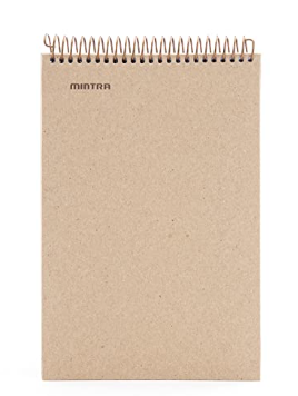 Mintra 100% Recycled Notebooks (Steno Book, Kraft Cover 3pk)