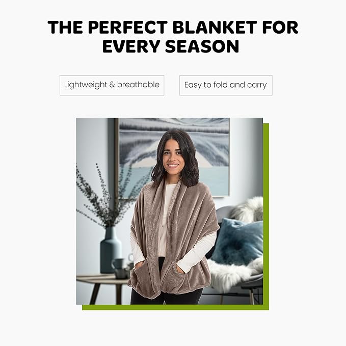 Mintra Home Wearable Microfiber Shawl