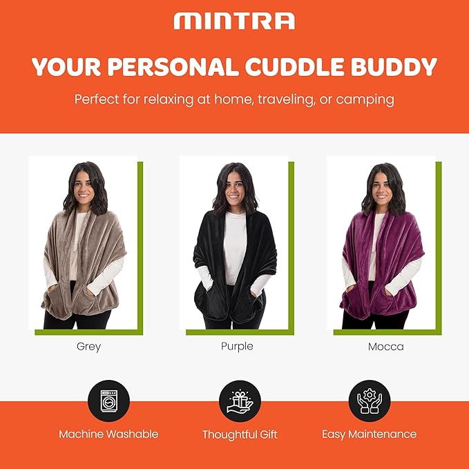 Mintra Home Wearable Microfiber Shawl