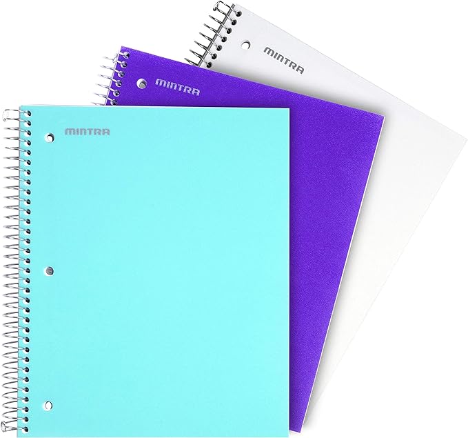 Mintra Office Durable Spiral Notebook - 2 Subject