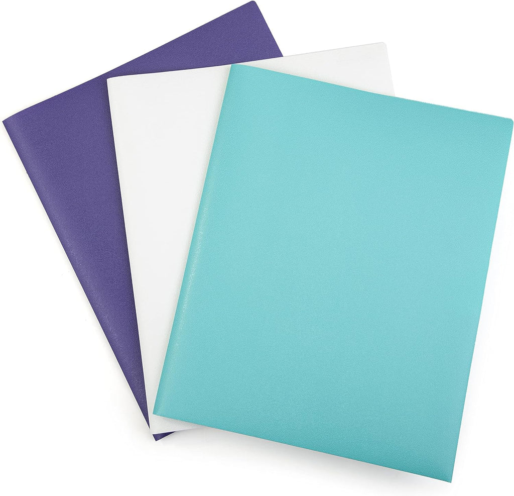 Mintra Poly Pocket Folders 3pk - Heavy Duty