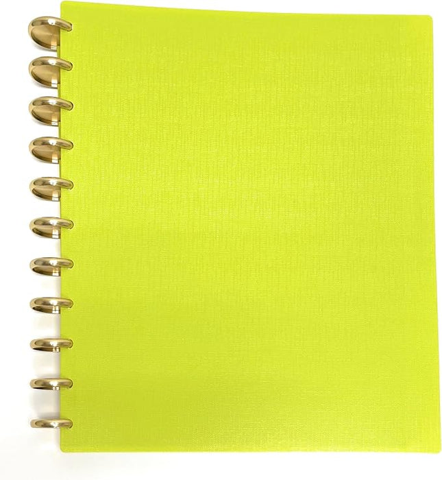 Talia Discbound Notebooks with Gold Discs - Letter size - Mintra USA
