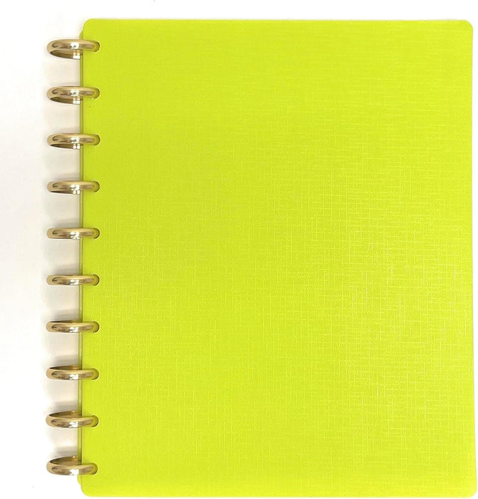 Talia Discbound Notebook with Gold Discs - Midsize - Mintra USA