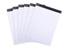 Basic White Legal Pads 6 Pack - Mintra USA mintra-office-legal-pads-basic-white-6pk-8-5in-x-11in-narrow-ruled-50-sheets-per-notepad-micro-perforated-writing-pad-notebook-paper-for-school-college-office-business/white lined paper pads