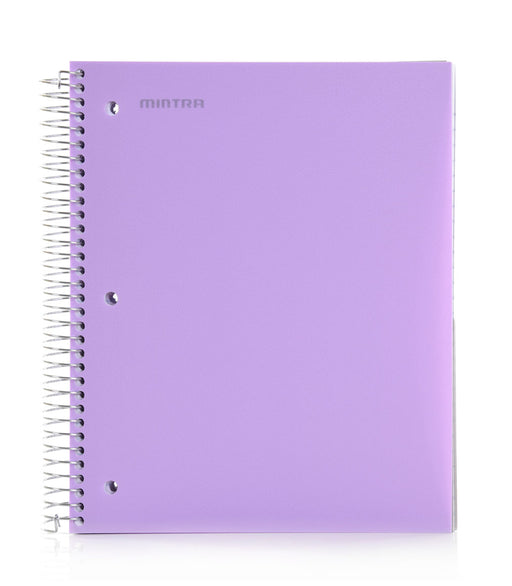 Spiral Durable Notebooks (5 Subject, Wide Ruled) - Mintra USA spiral-durable-notebooks-5-subject-wide-ruled/5 subject wide ruled spiral notebook/pastel wide ruled spiral notebook/5 subject spiral notebook