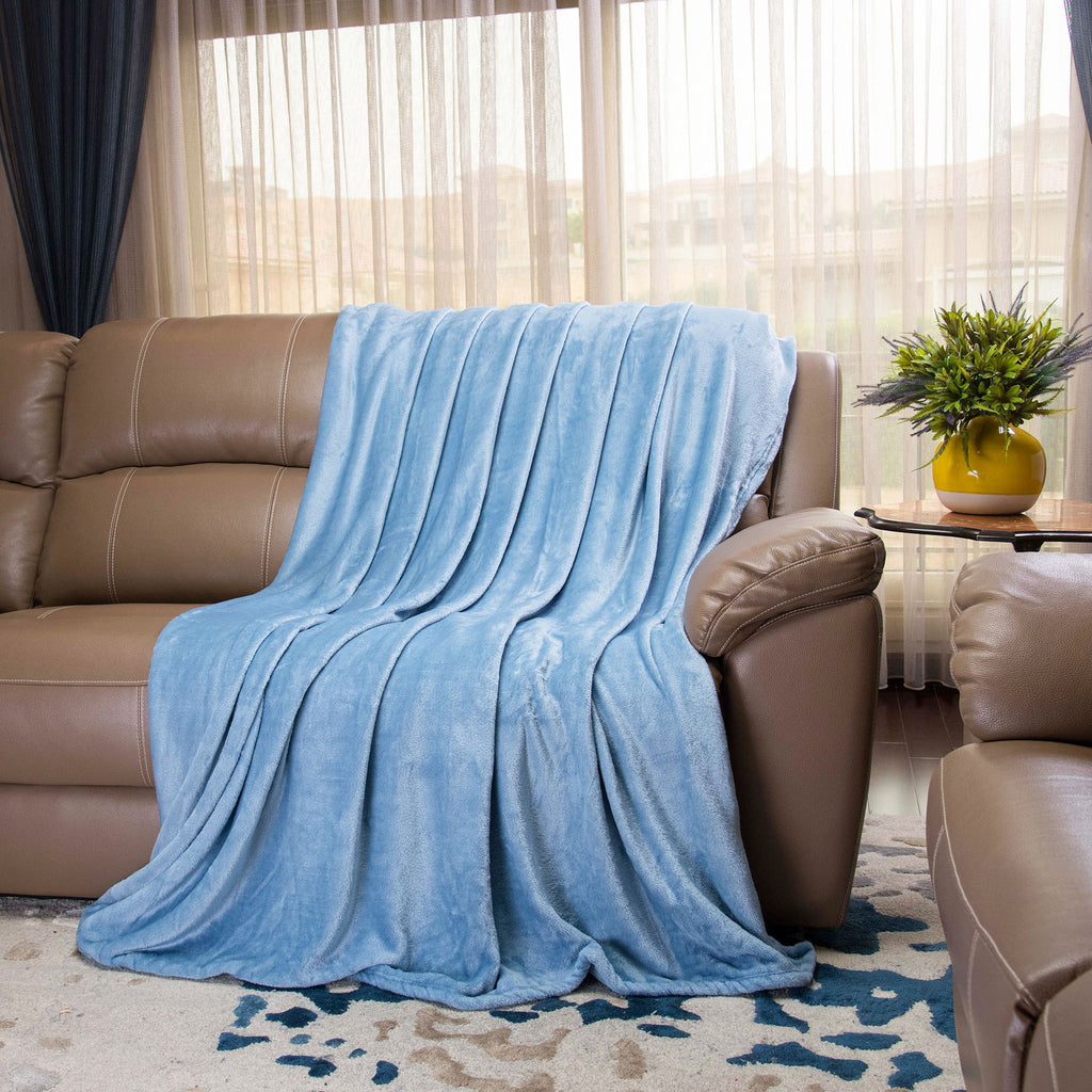 Fleece Throw Blanket for Couch Sofa or Bed Throw Size, Soft Fuzzy Plush Blanket, Luxury Flannel Lap Blanket, Super Cozy and Comfy for All Seasons Mintra USA blanket-blue-fleece-throw-blanket-for-couch-sofa-or-bed-throw-size-soft-fuzzy-plush-blanket-luxury-flannel-lap-blanket-super-cozy-and-comfy-for-all-seasons/super soft fleece throw blanket
