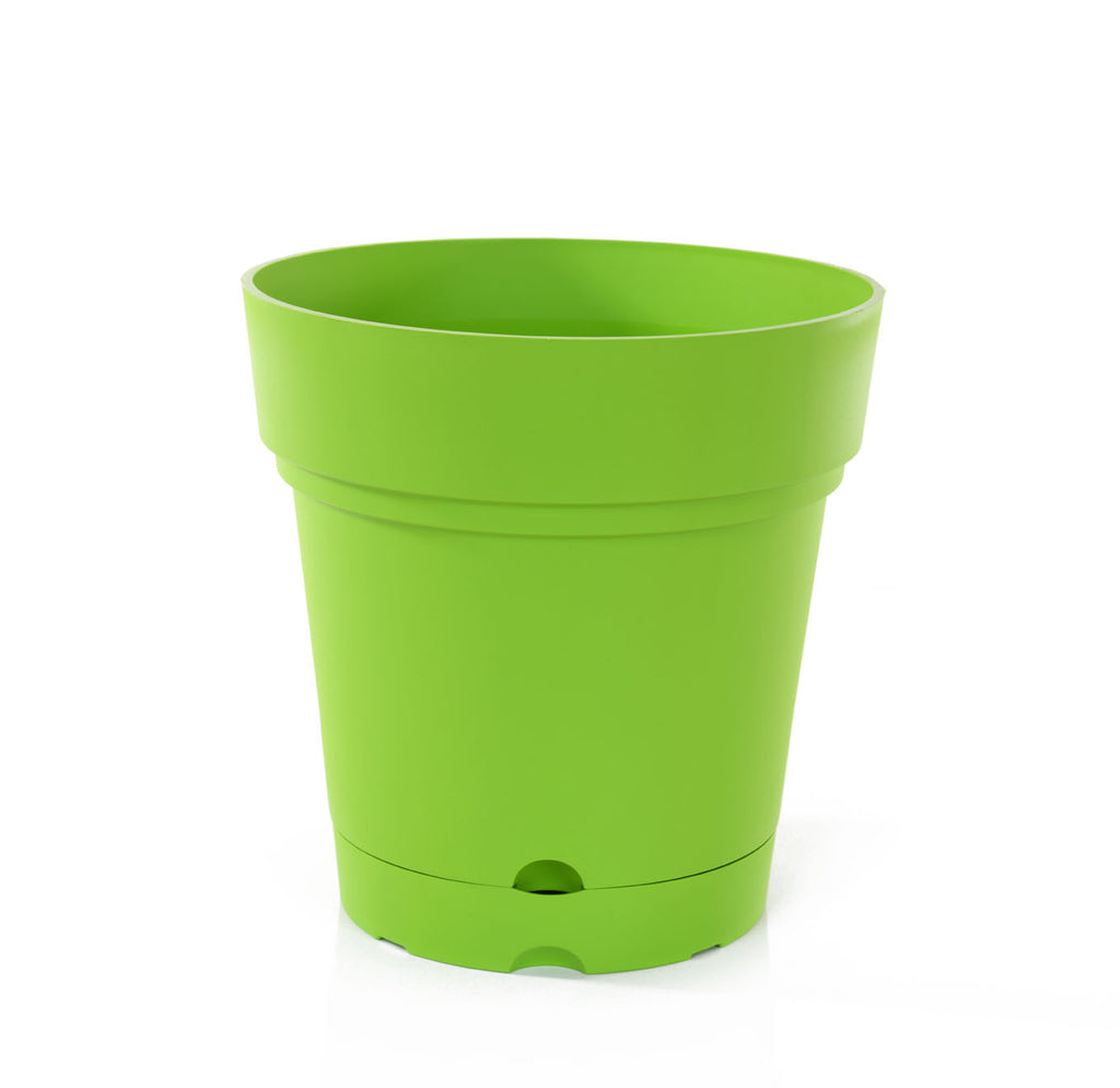 plastic plant pots with drainage Mintra Garden - 8.5in Round Garden Pot