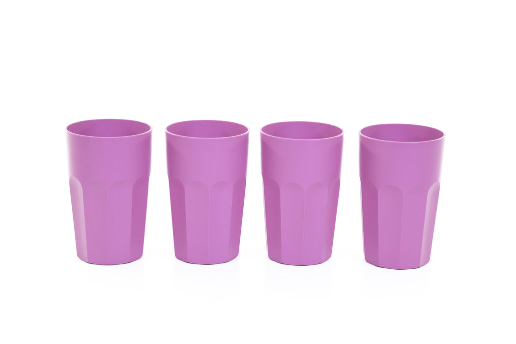 Mintra Home Unbreakable - 330 ML 4 Pack - Mintra USA mintra-home-unbreakable-cups-and-tumblers-4pk-bold-collection/unbreakable cup set/non toxic cups for adults/eco friendly reusable drinking cups/plastic cups bpa free dishwasher safe
