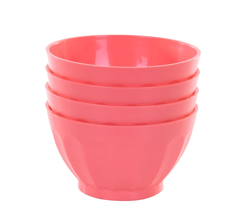 Mainstays 38oz Pink Plastic Cereal Salad Snack Bowl Dishwasher Microwave  Safe for sale online