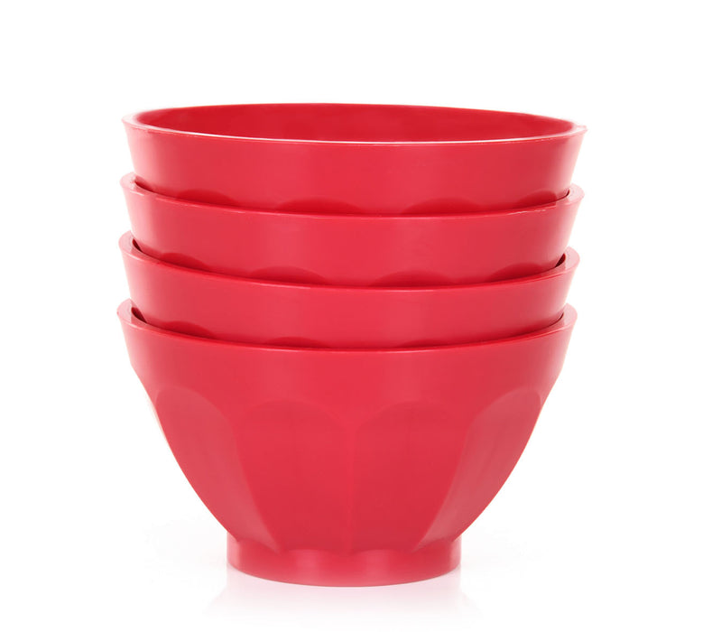 Packer ware Four Red Plastic Bowls - 4