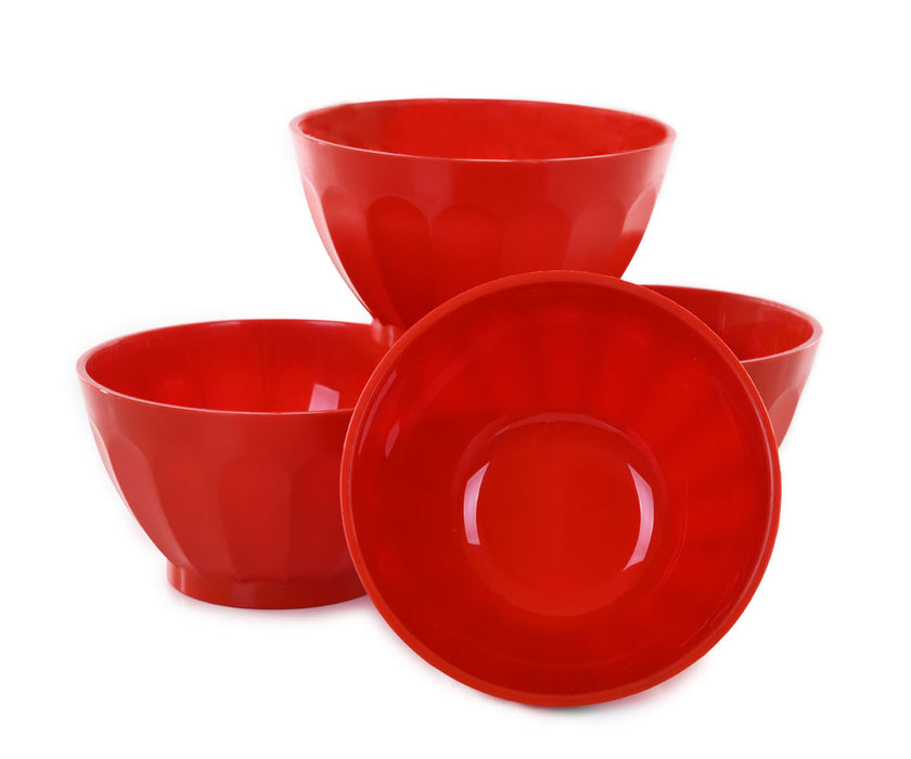 PNP Round Plastic Set of 3 Flora Microwave Safe Bowls