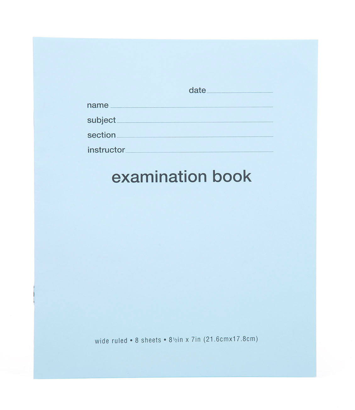 Blue Testing Booklets Blue Exam Books - Wide Ruled — Mintra USA