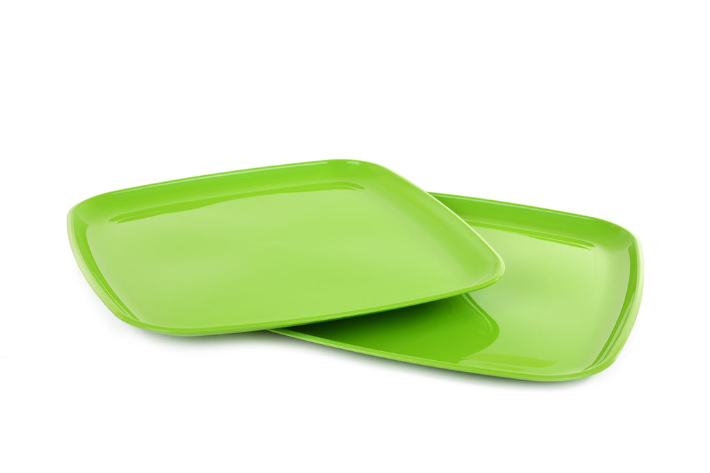 Mintra Home - Serving Square Tray 2 Pack - Mintra USA mintra-home-serving-square-tray-2-pack/party serving trays plastic/plastic serving trays and platters/