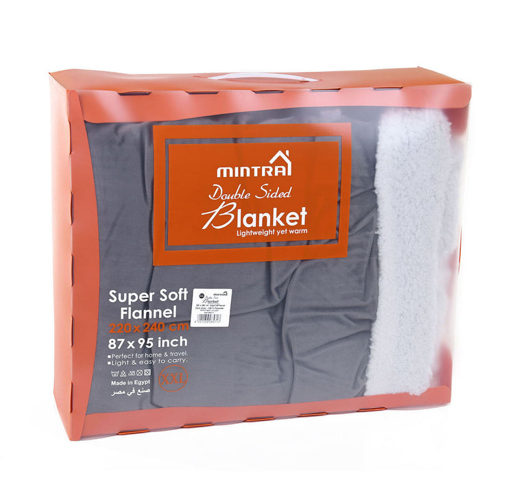 Mintra Home - Super Soft Flannel Blanket XL (86in x 94in) - Mintra USA mintra-home-super-soft-flannel-blanket/soft blanket double fleece