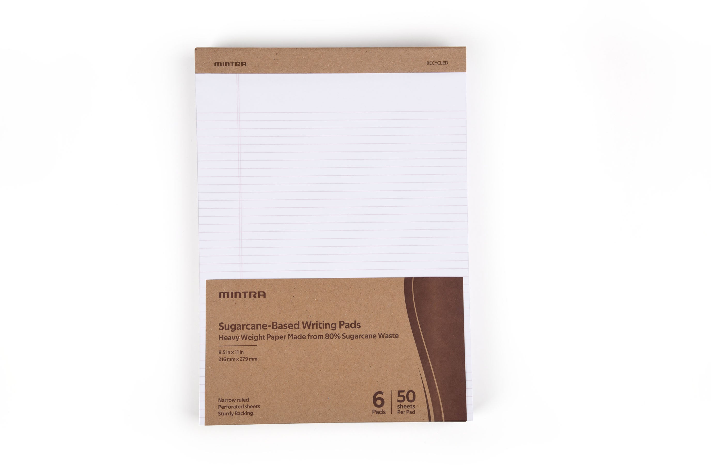 Basic Pastel Legal Pads - 8.5in x 11in Narrow Ruled 6 pack — Mintra USA