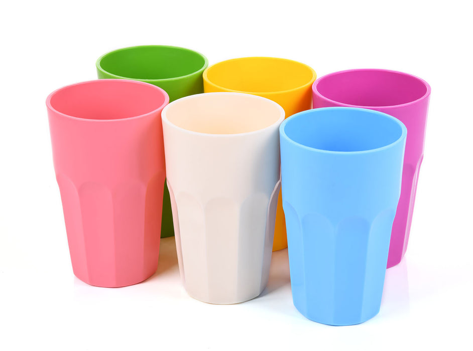 Set Of 4 Unbreakable And Reusable Plastic Cups For The Kitchen And The  Dishwasher - Transp