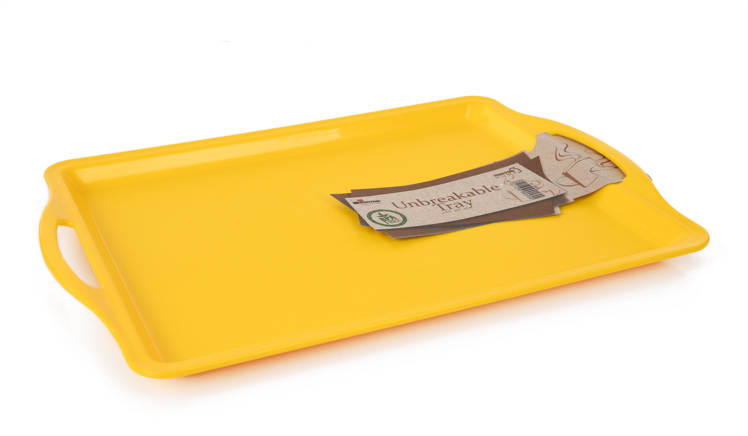 Unbreakable Durable Serving Tray - 1 Pack, Yellow