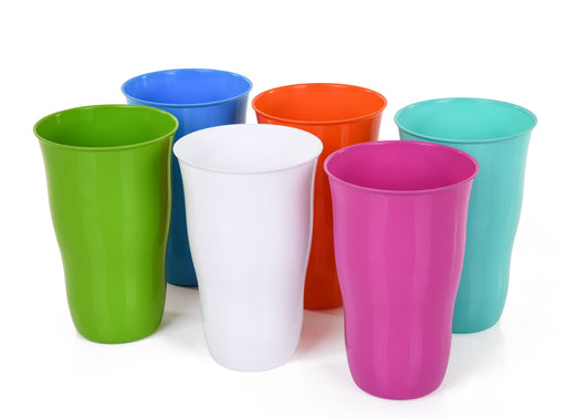 Plastic Cups 21 Ounce Tumbler (Pack of 6, Assorted Colors) - Mintra USA plastic-cups-21-ounce-tumbler-pack-of-6/plastic tumbler cup