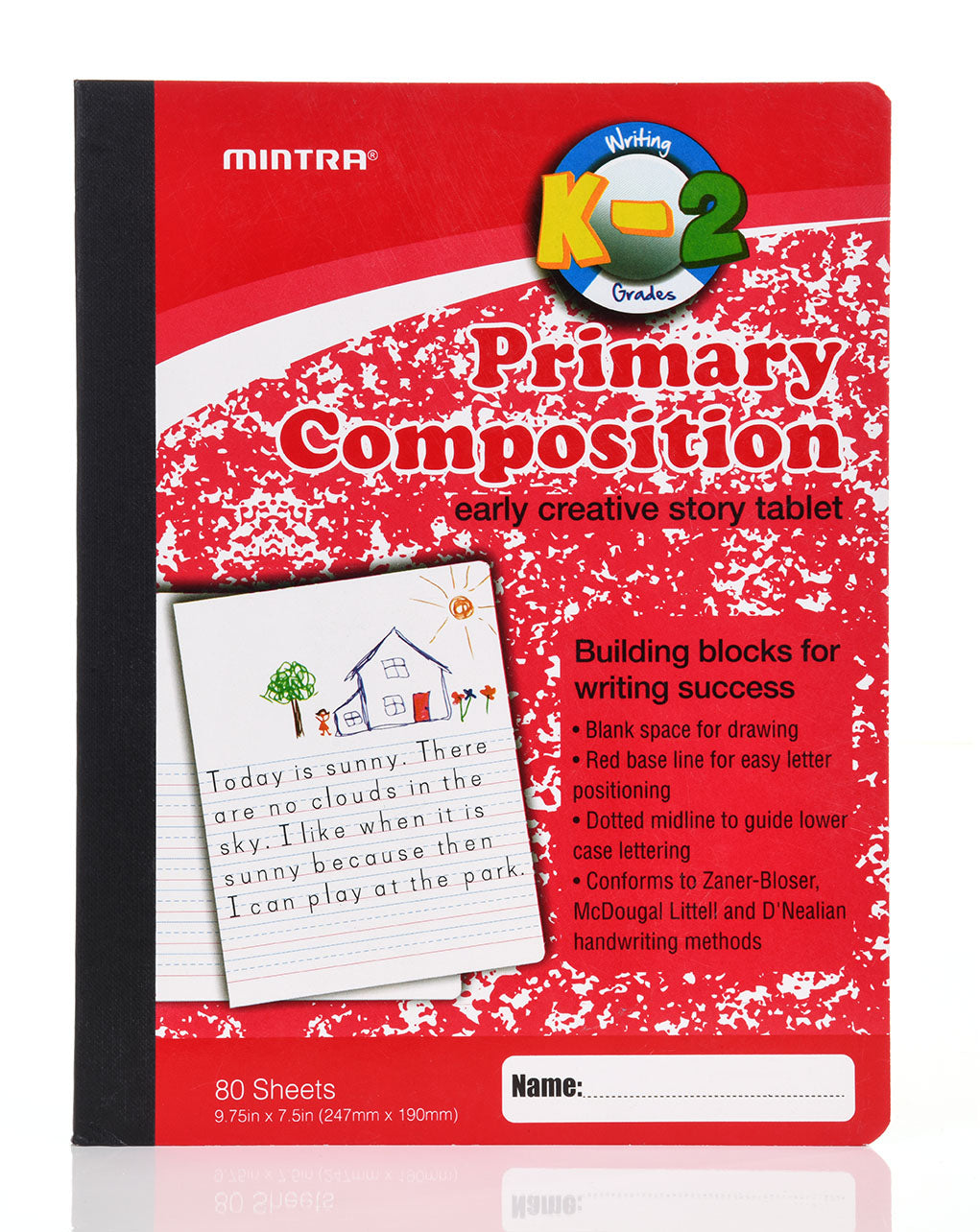Primary Journal, Hardcover, Grades K-2, 100 Sheets, 9.75 x 7.5