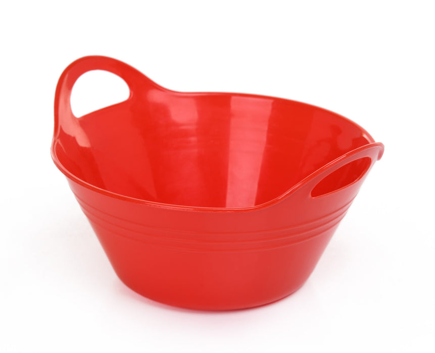 COOKING CONCEPT Plastic Mixing Bowls with Handles, 2.5 qt. NWT - RED