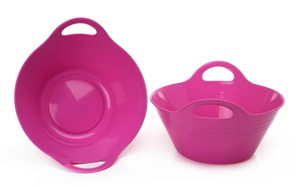 Mintra Home-Plastic Bowls with Handles, 2 Pack (Medium, 2.5L) - Mintra USA mintra-home-plastic-bowls-with-handles-2-pack-medium-2-5l/large plastic mixing bowls with handle/plastic bowls with handles