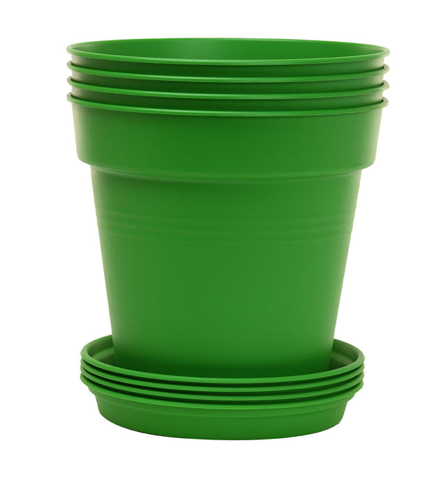 large green plastic plant pots Round Plant Pots With Base