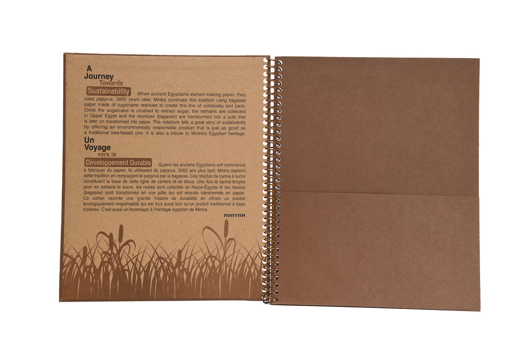 Mintra 100% Recycled Notebooks (Letter (8.5in x 11in), Solid Set)/eco friendly notebooks for school