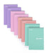 Mintra Office Steno Books - Pastel (8 Pack) - Mintra USA mintra-office-steno-books/pastel notepad spiral/pastel notebook set