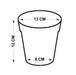 Round Plant Pots With Base (4 Pack, 5.1in) - Mintra USA round-plant-pots-with-base-4-pack-5-1in/Plastic Garden Bowl/plant pot with drainage holes/indoor plant pot with drainage holes/
